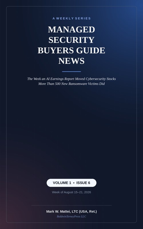 Cover: Managed Security Buyers Guide News, Volume 1, Issue 6