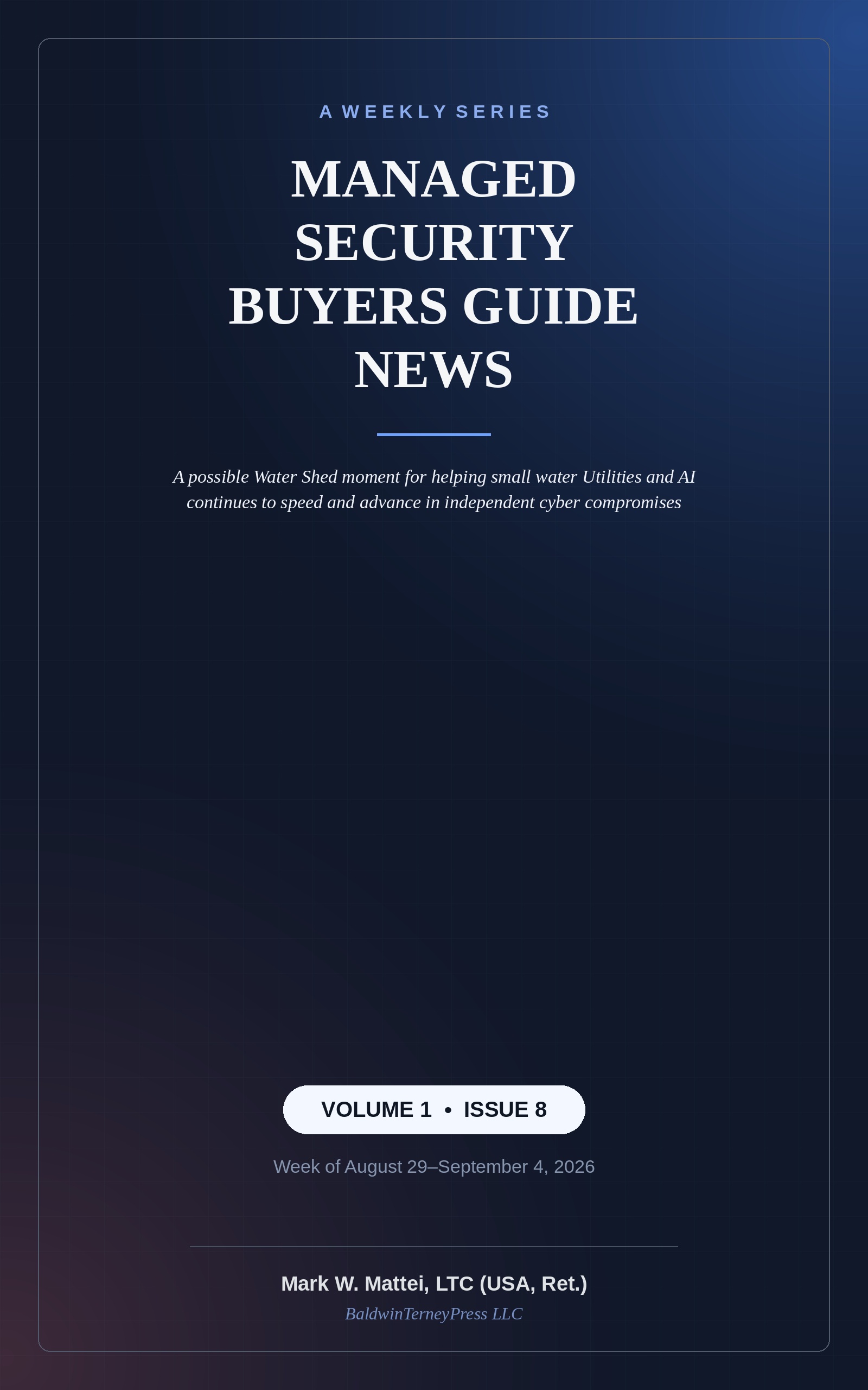 Cover: Managed Security Buyers Guide News, Volume 1, Issue 8